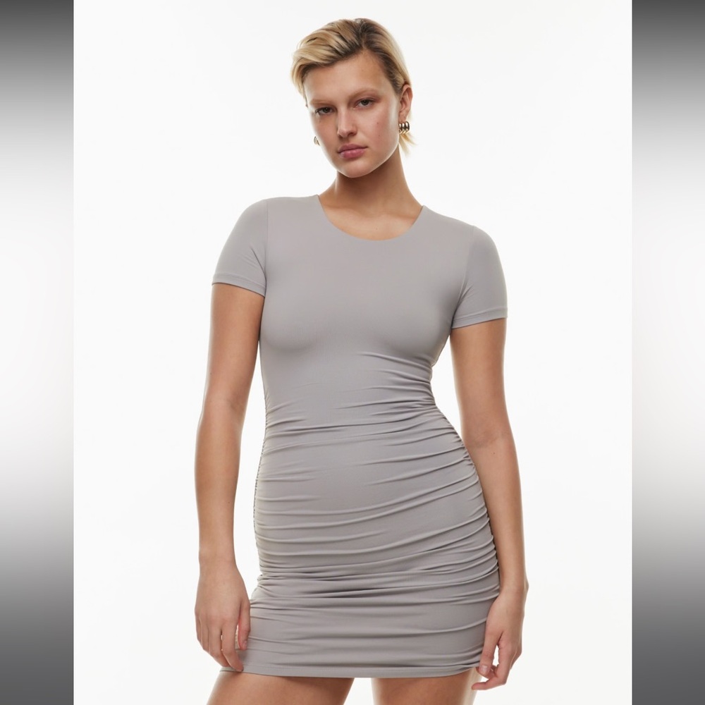 CONTOUR RUCHED MINI DRESS (XS)